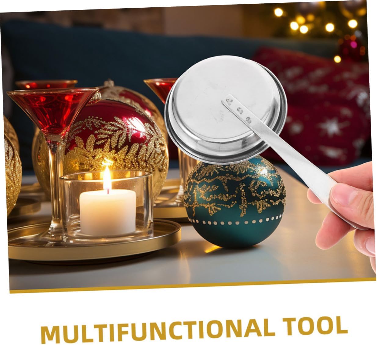 MAGICLULU 2pcs Portable Candle Snuffer Stainless Steel Wick Extinguisher