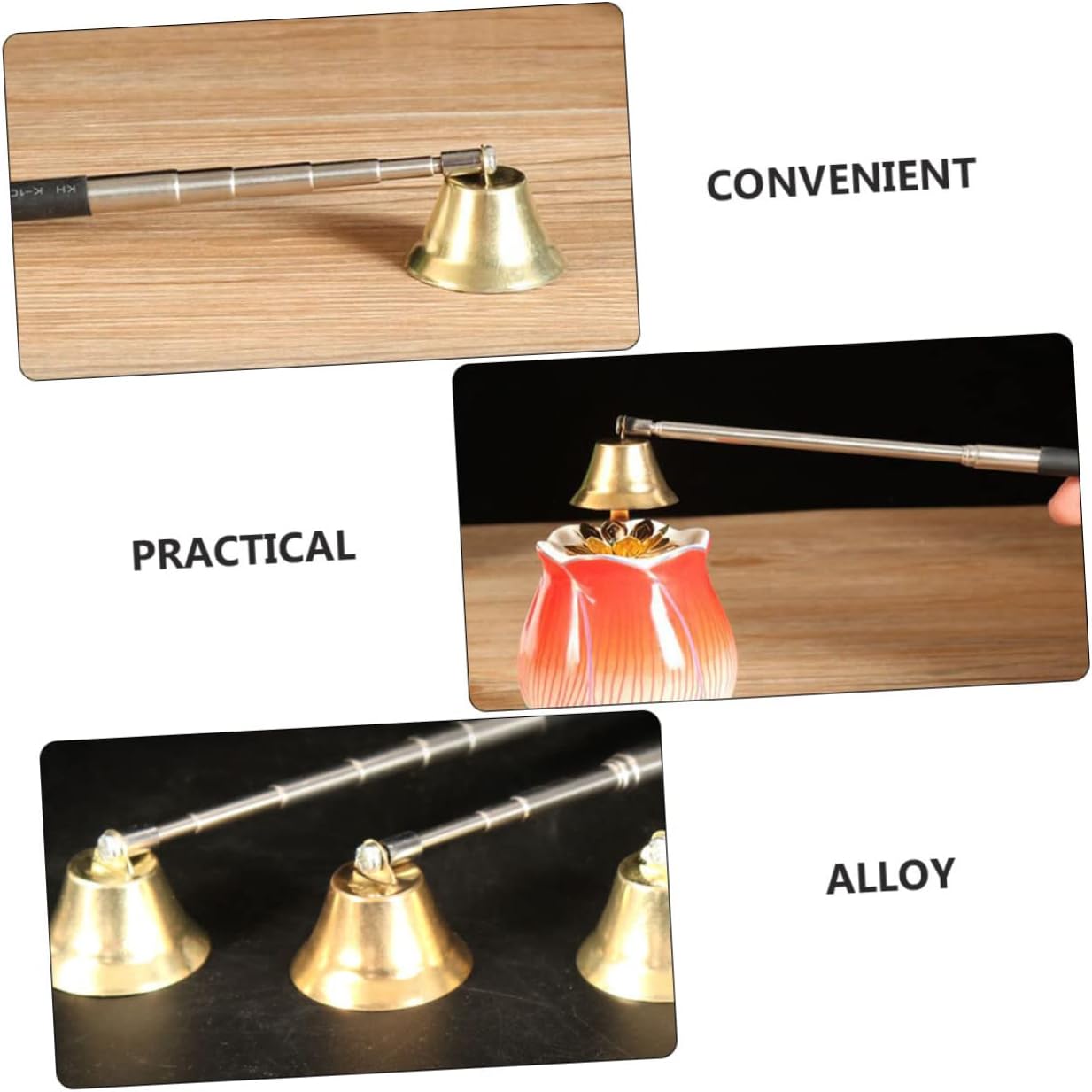 GOOHOCHY Candle Snuffer Long Handle Flaming Extinguisher