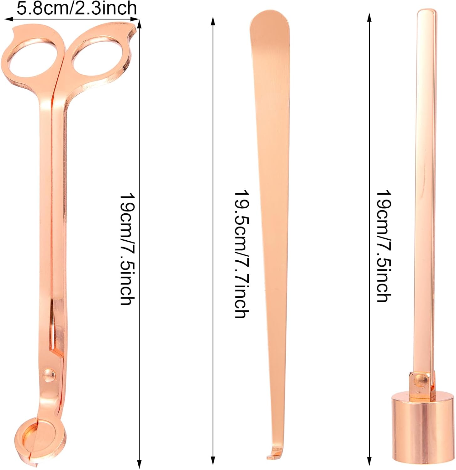 Lucklybestseller 3 in 1 Candle Accessory Set