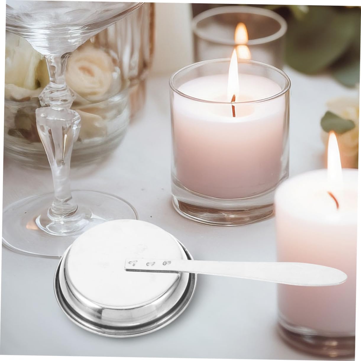 2pcs Stainless Steel Candle Snuffer Set with Long Handle