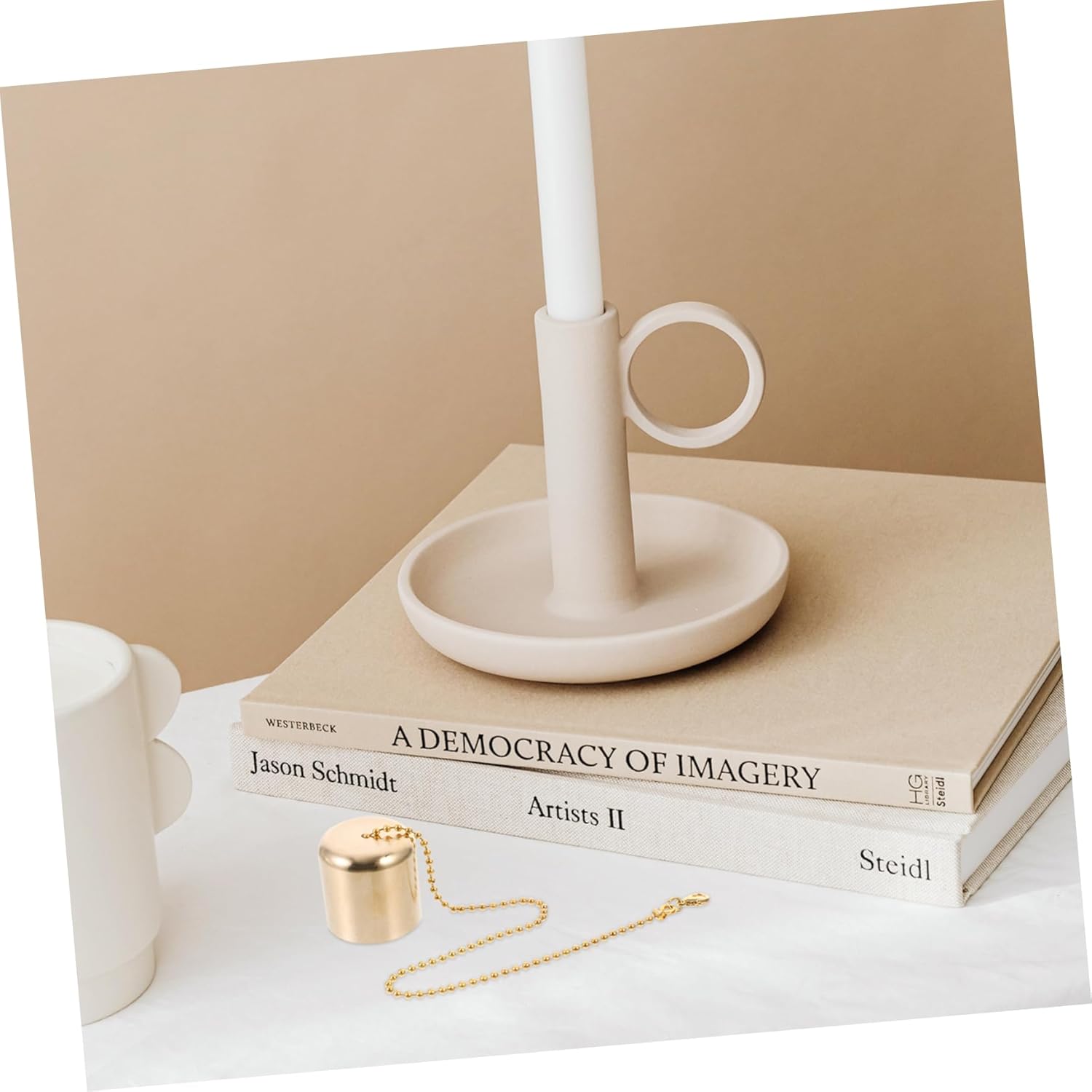 ERINGOGO 4pcs Brass Candle Snuffers with Unique Design