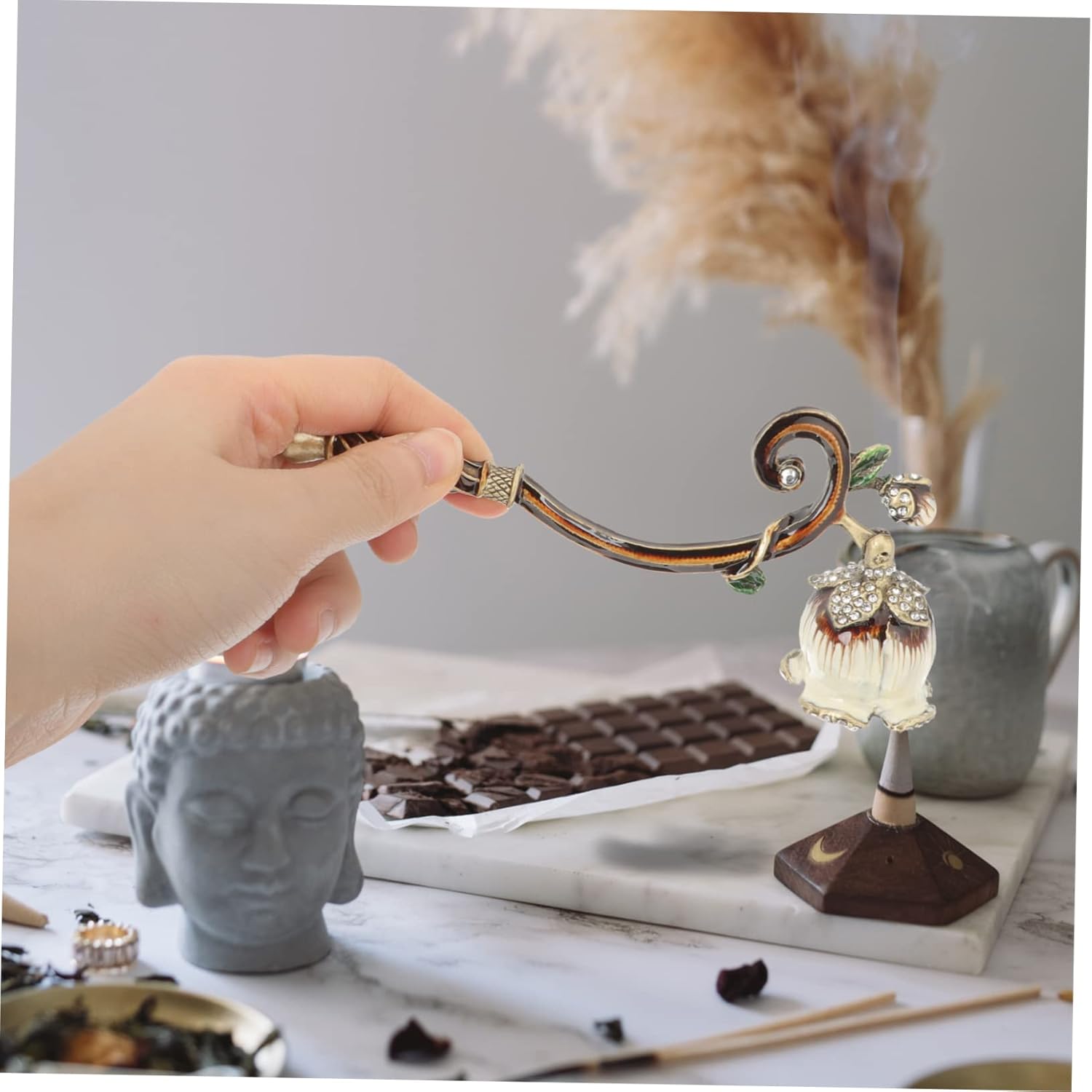 Happyyami Portable Candle Snuffer with Long Handle 1
