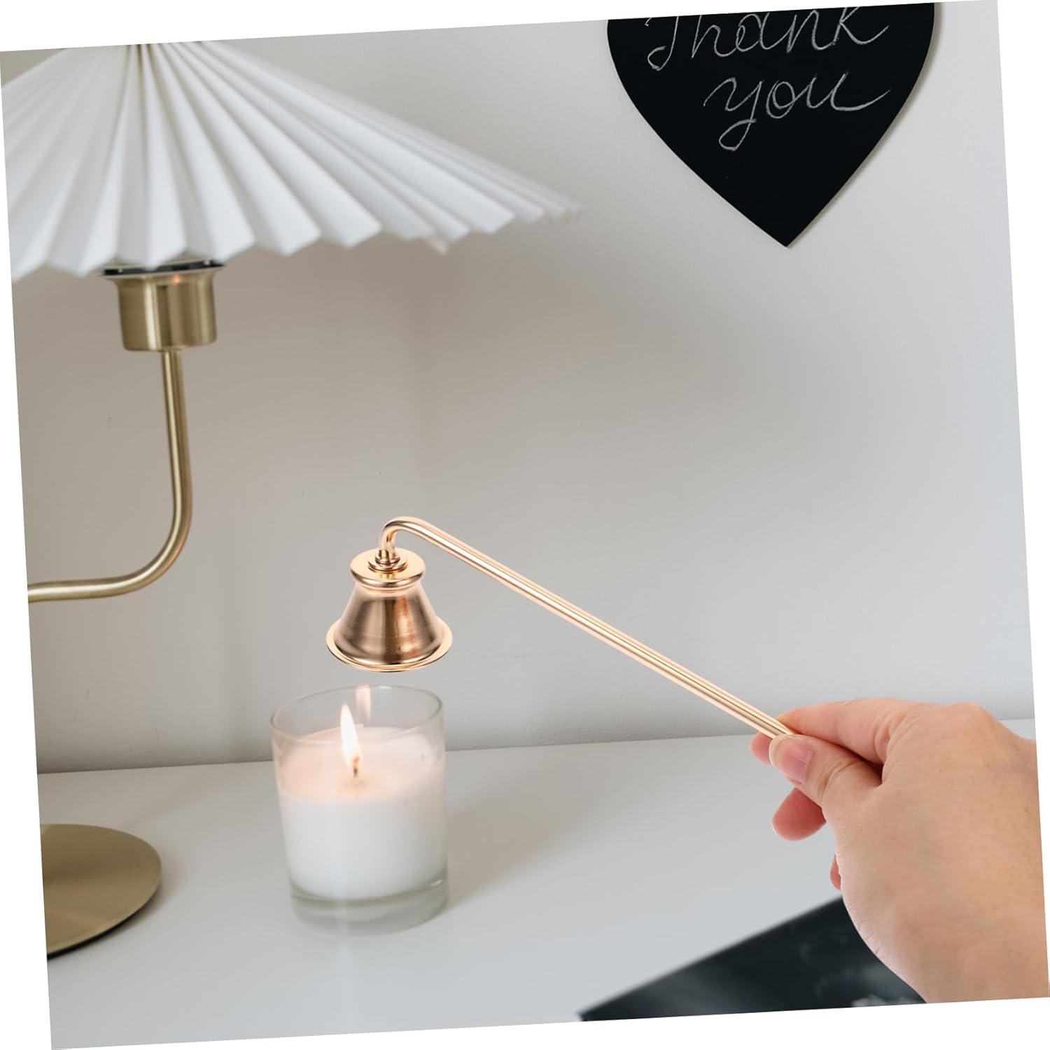 Happyyami Candle Snuffer Tool for Safe Extinguishing of Tea Lights