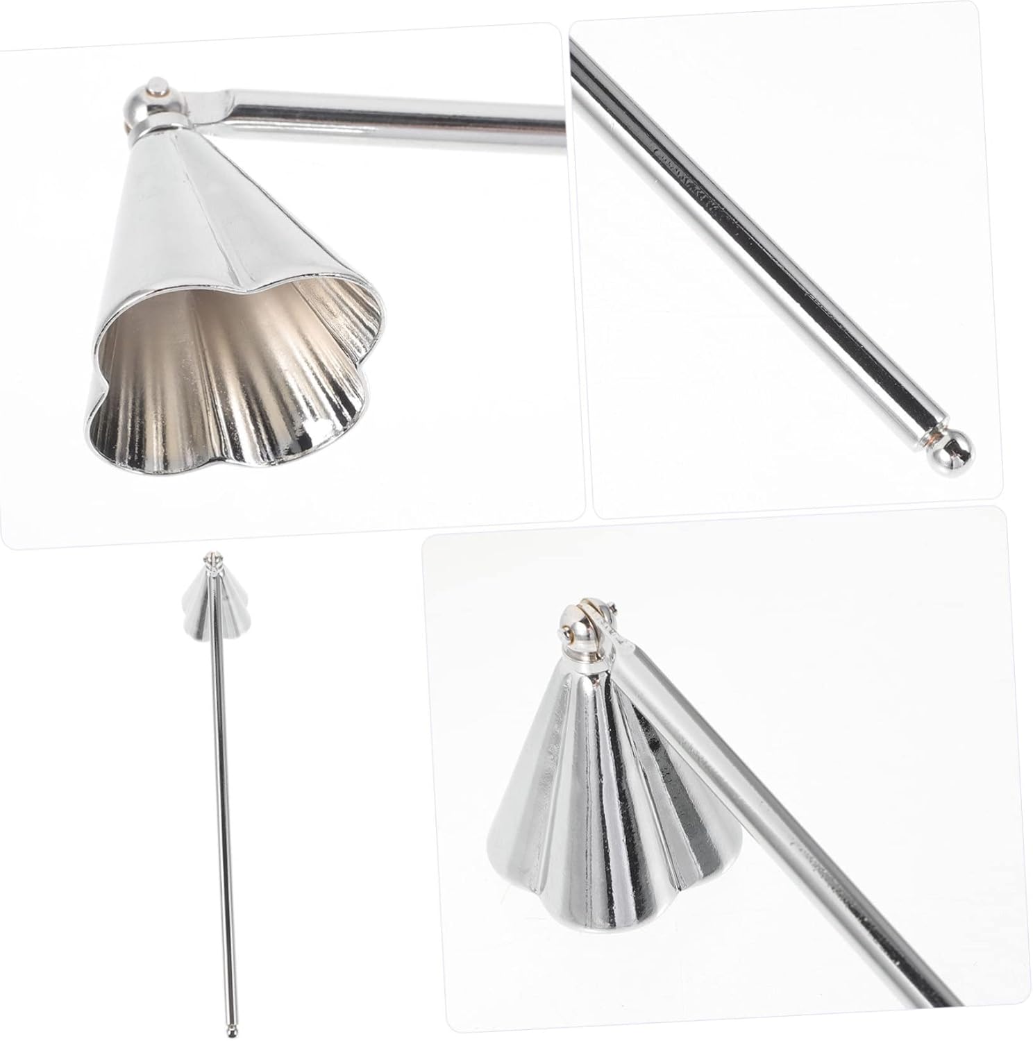 Happyyami Creative Candle Snuffer Stainless Steel Extinguisher for Deep Jar Candles