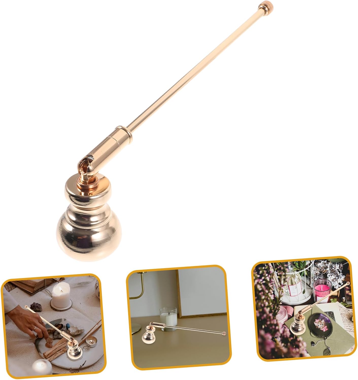 Long Handle Candle Snuffer Tool Metal Extinguisher