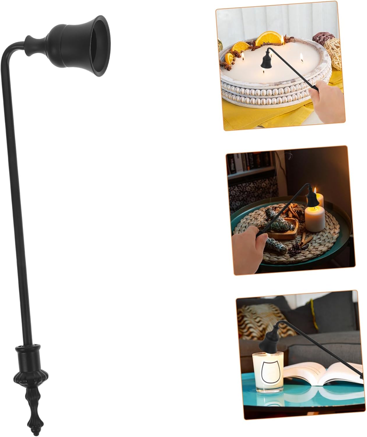 Happyyami Vintage Candle Snuffer Aluminum Wick Trimmer