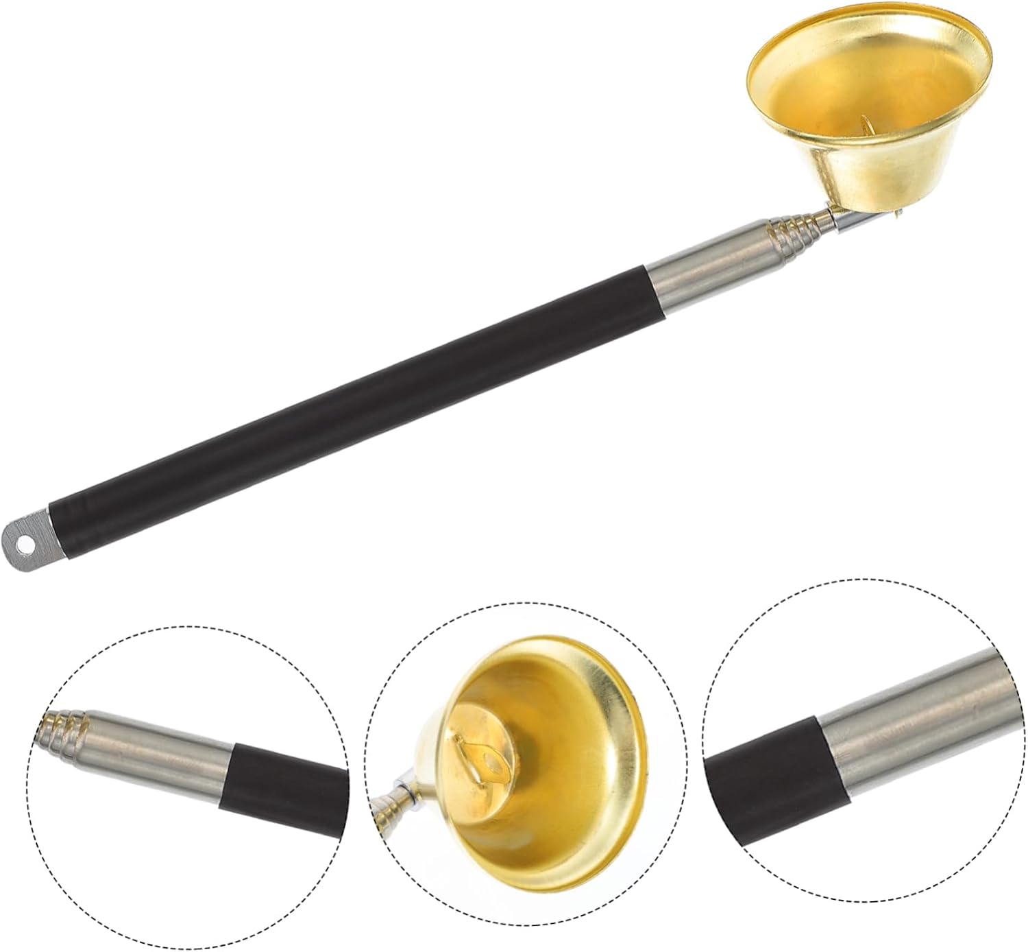 2pcs Retractable Candle Snuffer and Trimmer for Home Office Use