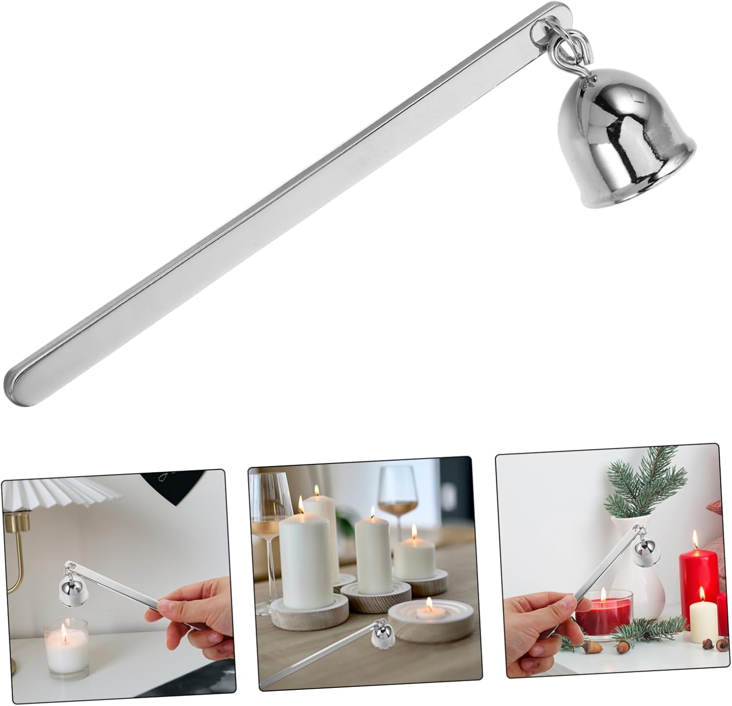 Vintage Inspired Stainless Steel Candle Snuffer Handle