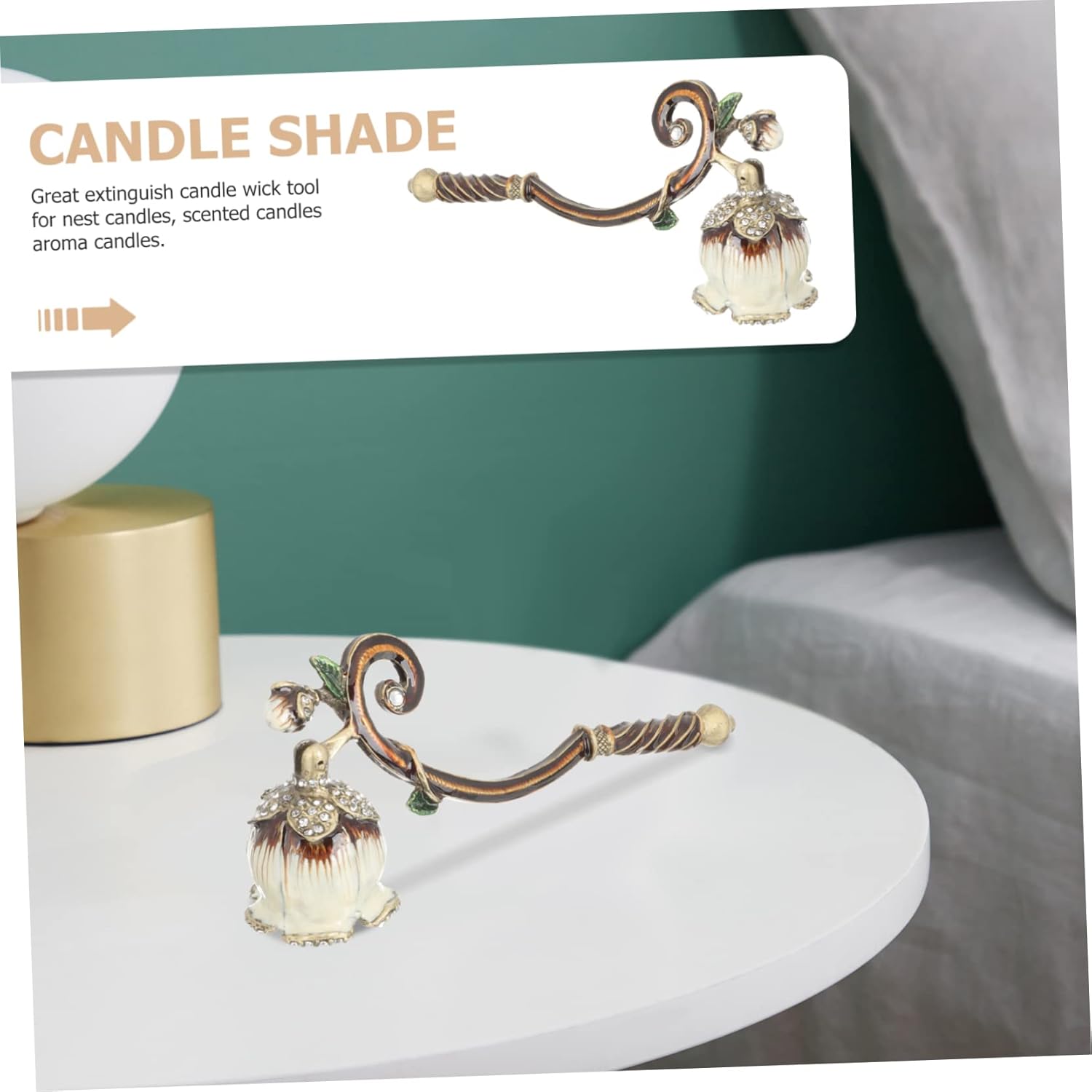Candle Snuffer Wick Extinguisher for Long Candles