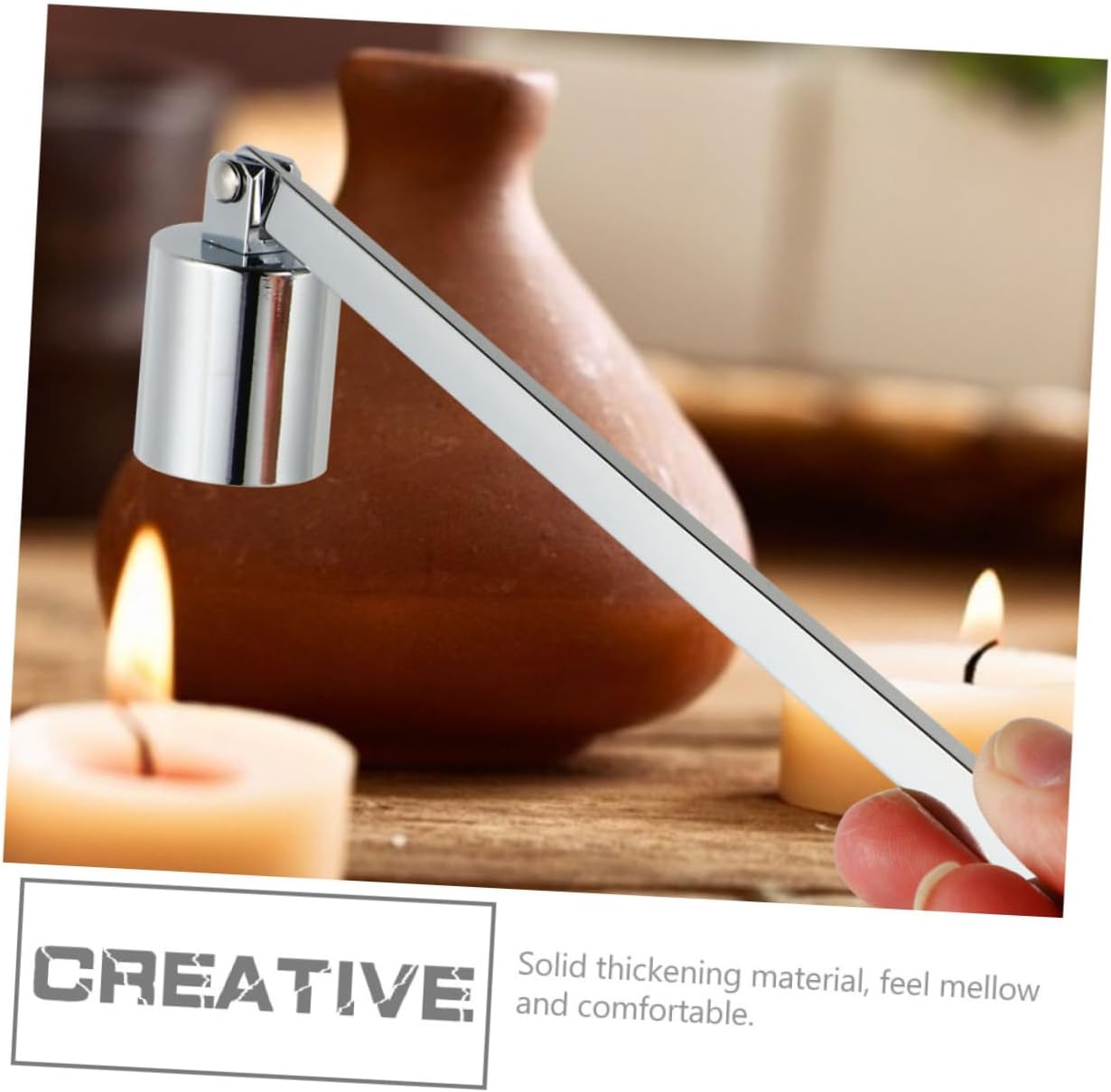 2pcs Elegant Candle Snuffer with Wick Protector for Home Wedding Parties