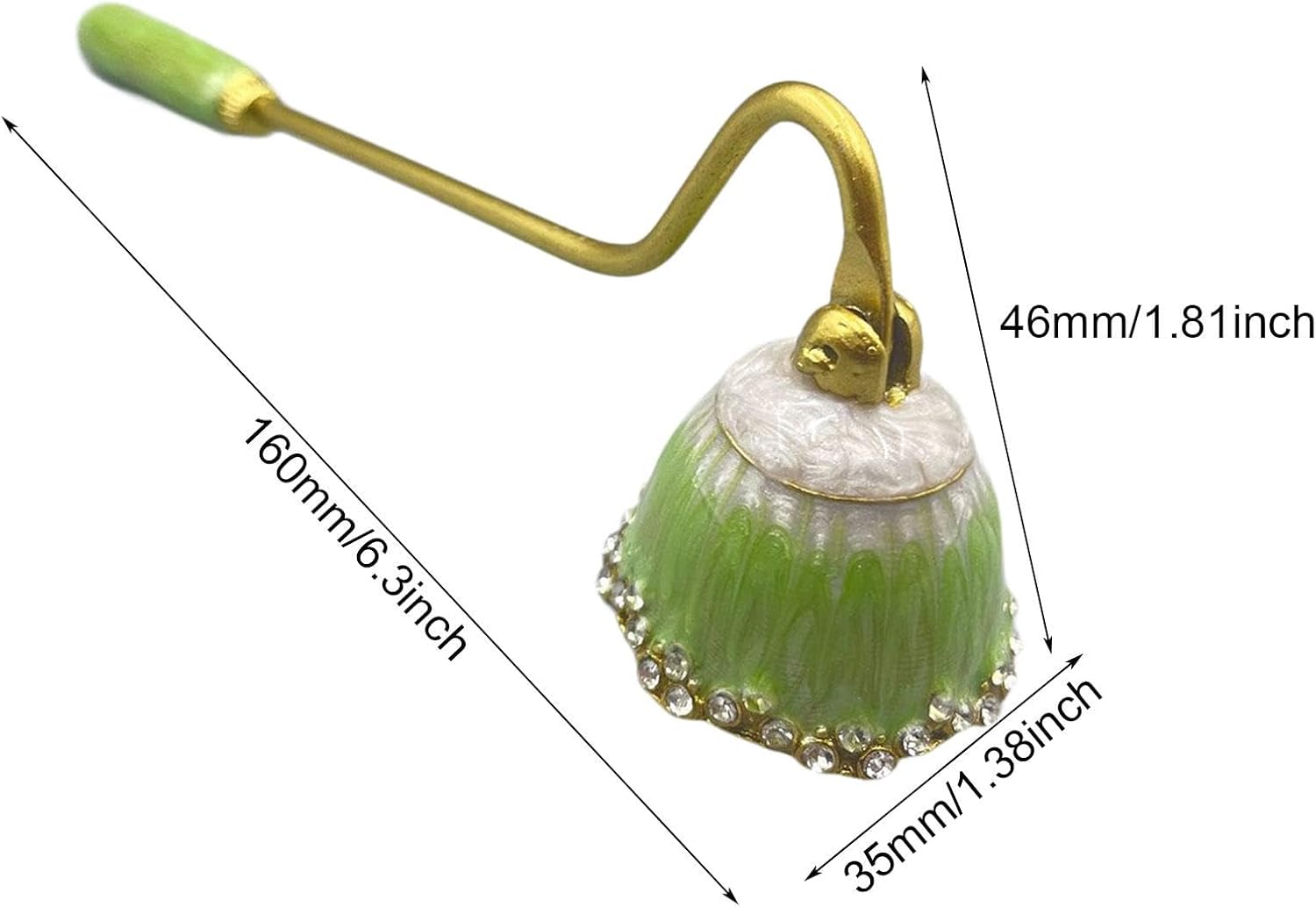 Classic Green Candle Snuffer with Long Handle