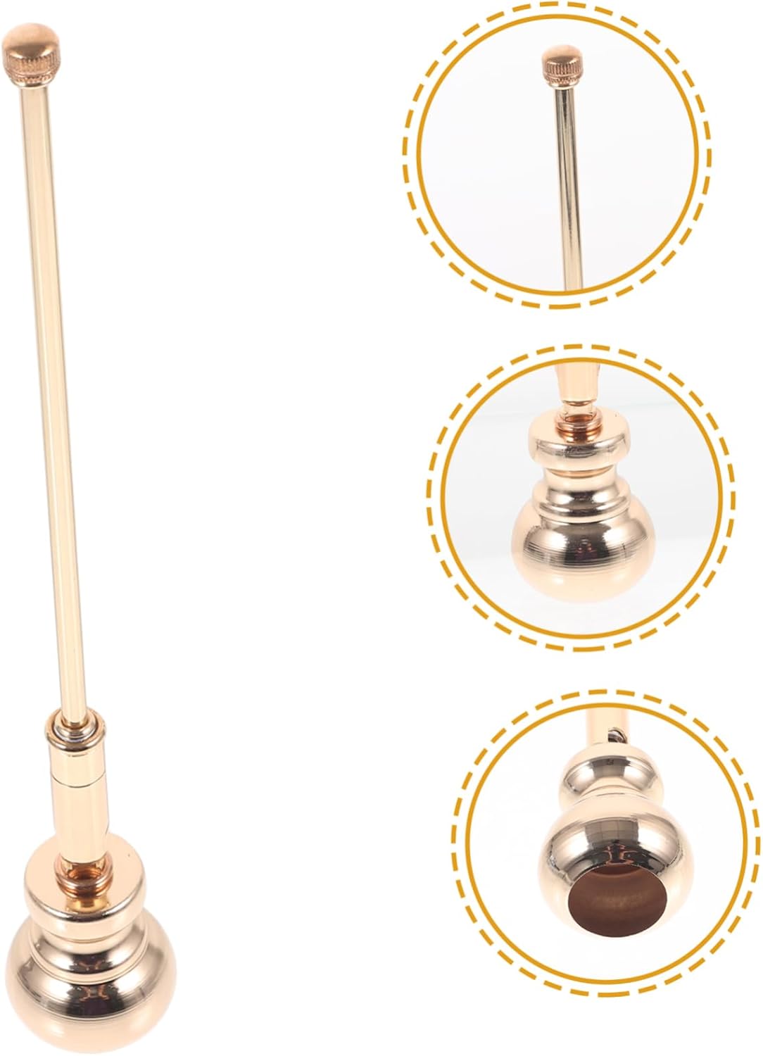 Iron Candle Snuffer Flame Extinguisher for Taper and Pillar Candles