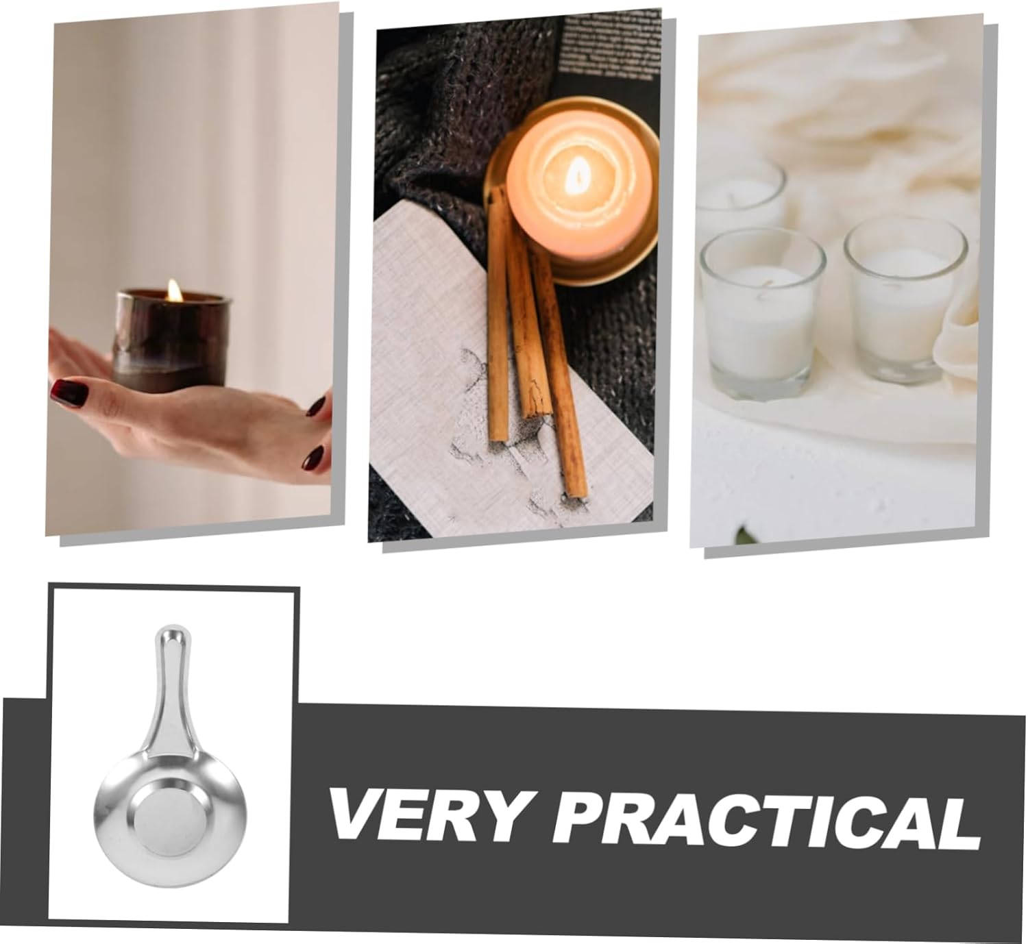 5pcs Stainless Steel Candle Snuffer Extinguisher Set