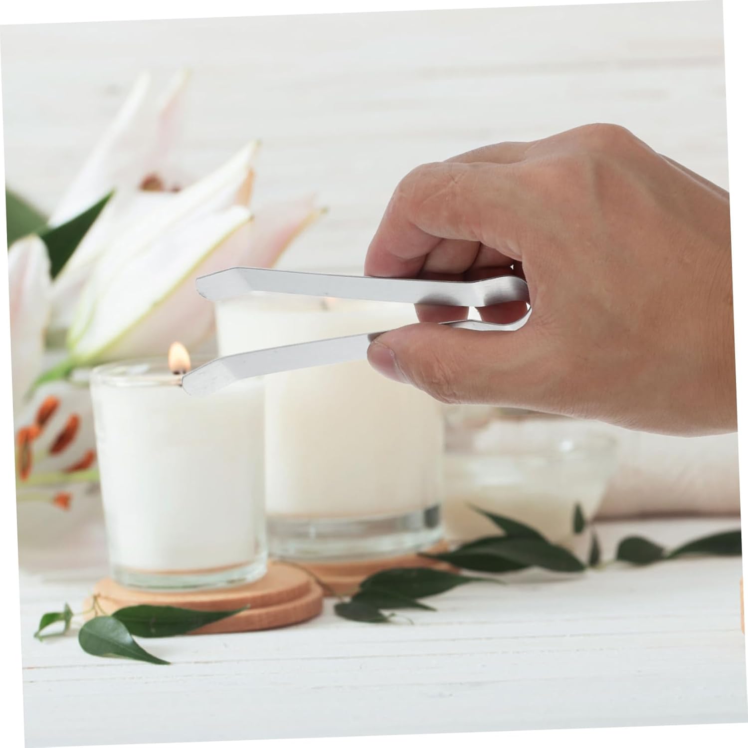 5Pcs Candle Extinguisher Wick Clip with Ergonomic Handle