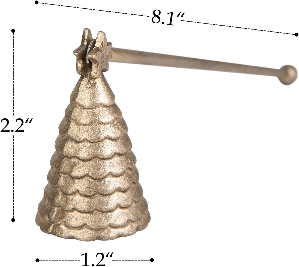 Nikky Home Candle Snuffer with Christmas Tree Design