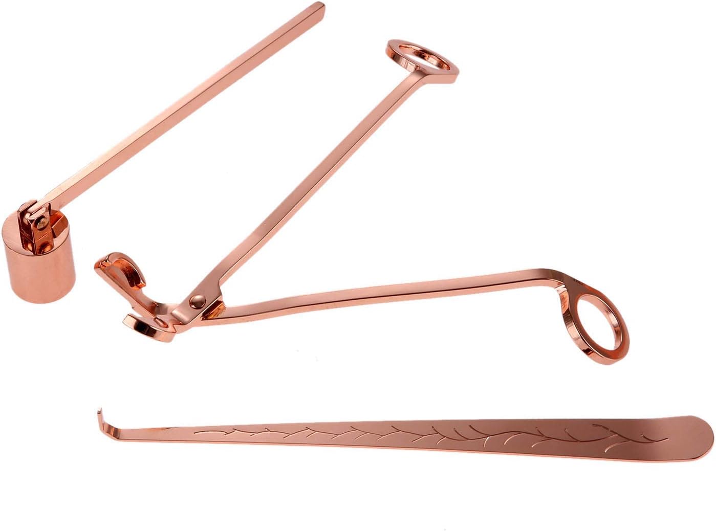 MUXSAM 3 in 1 Candle Accessory Set Rose Gold