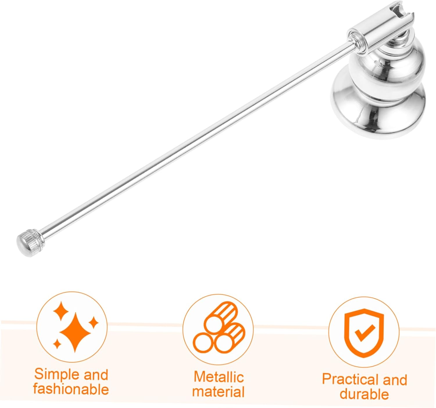 Elegant Iron Candle Snuffer Bell for Safe Extinguishing