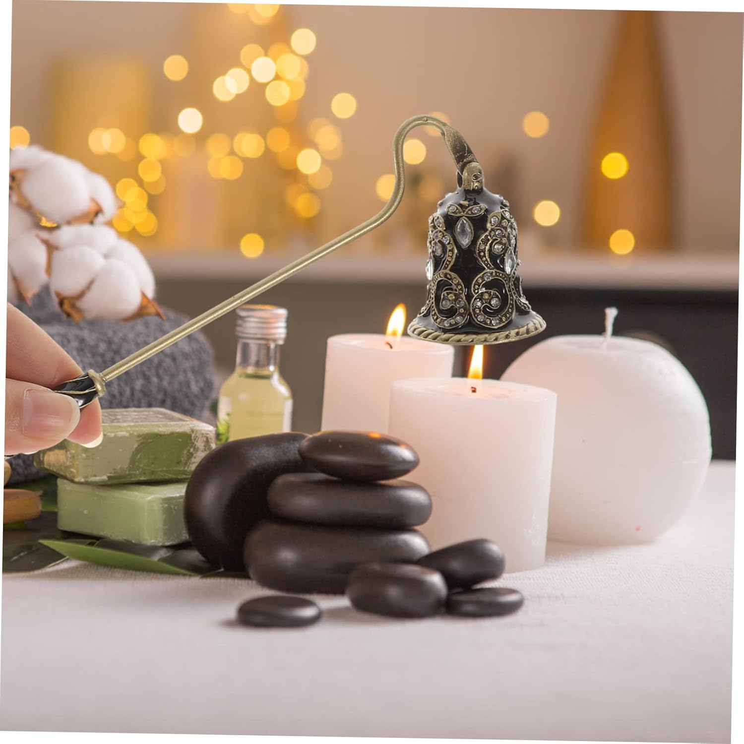 Happyyami Portable Candle Snuffer with Long Handle