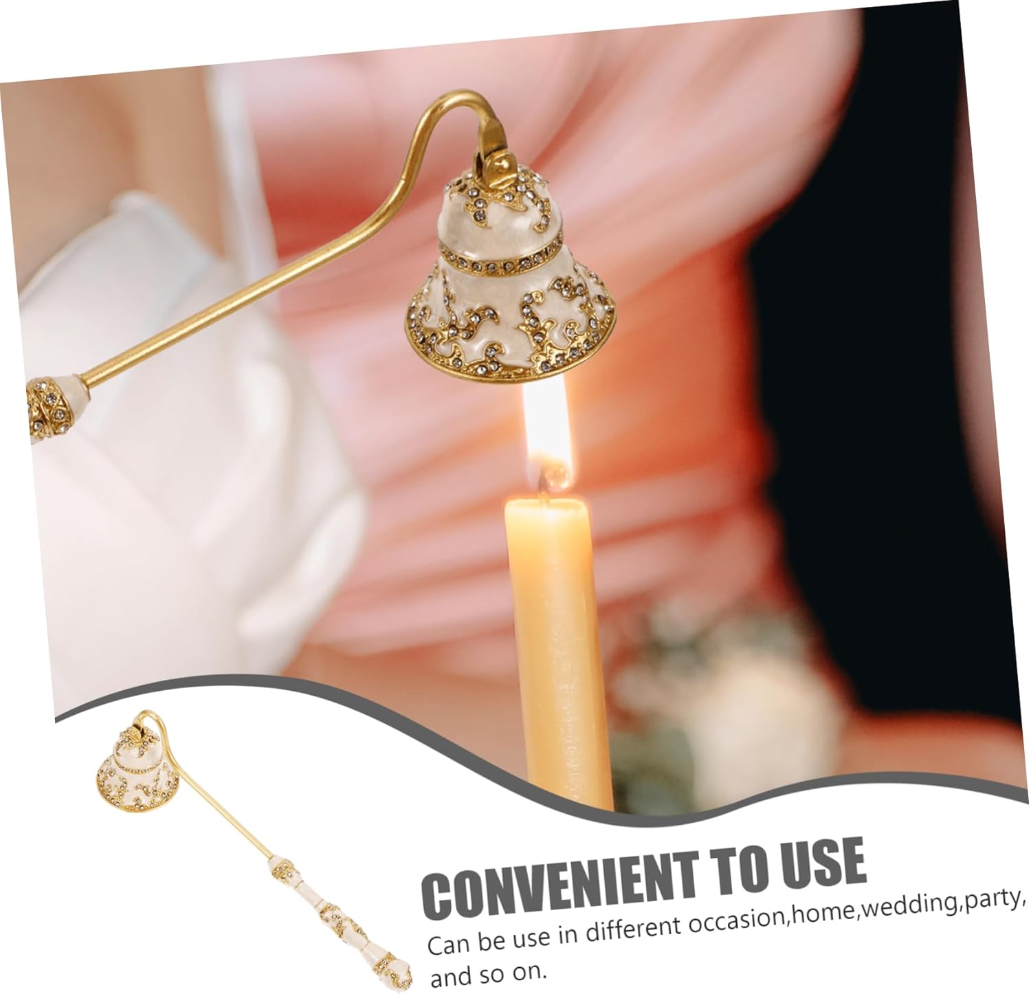Unique Candle Snuffer Long Handle Retro Extinguisher for Scented Candles 1