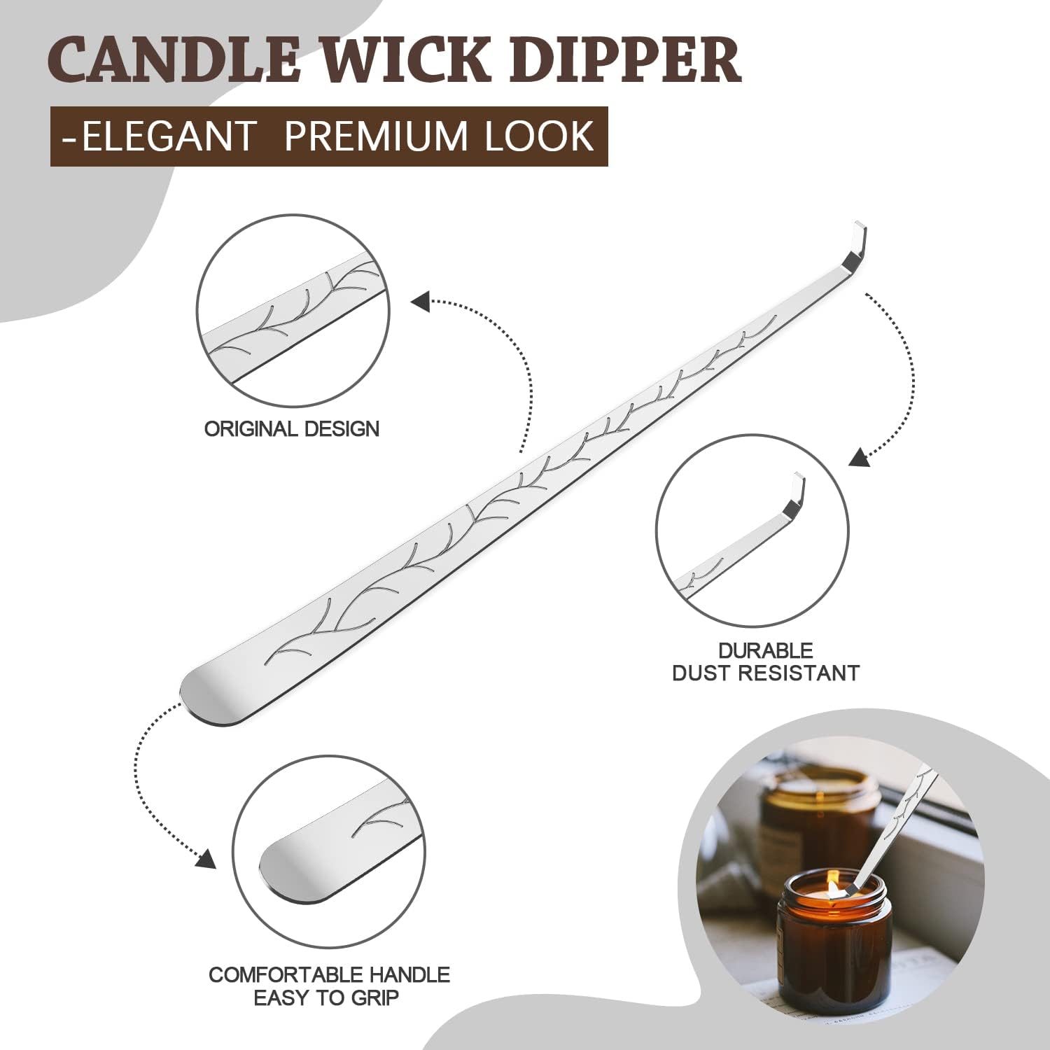 5 in 1 Candle Accessory Set with Electric Lighter