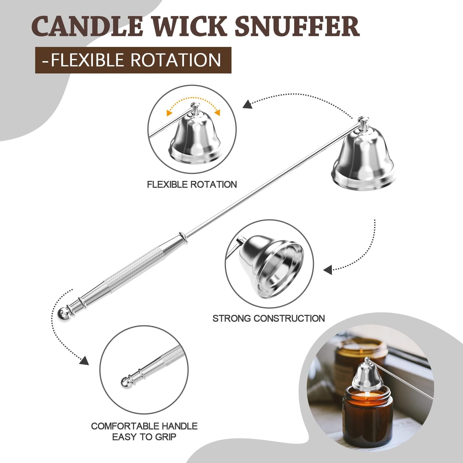 5 in 1 Candle Accessory Set with Electric Lighter