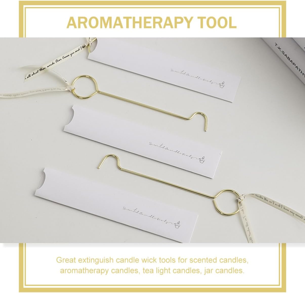 Zerodeko 2pcs Candle Snuffer Wick Dippers for Scented Candles and Aromatherapy
