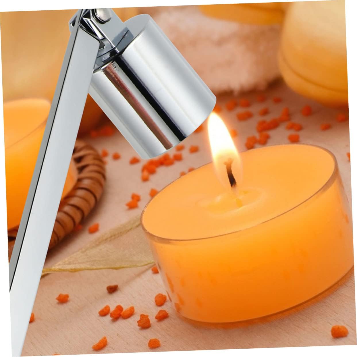 2pcs Alloy Candle Putters Snuffers for Tea Lights Aromatherapy