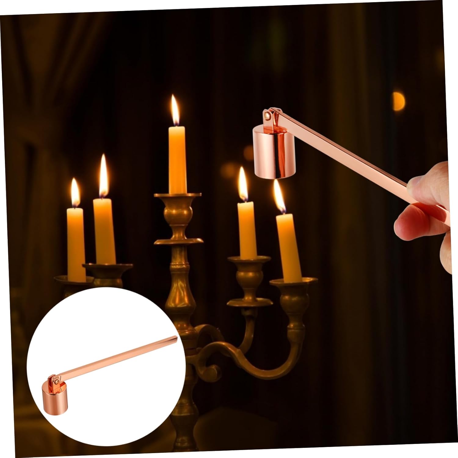 StoBazaa 3pcs Candle Snuffer Stainless Steel Set