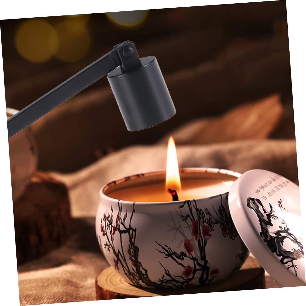 Stainless Steel Candle Snuffer and Wick Trimmer Set