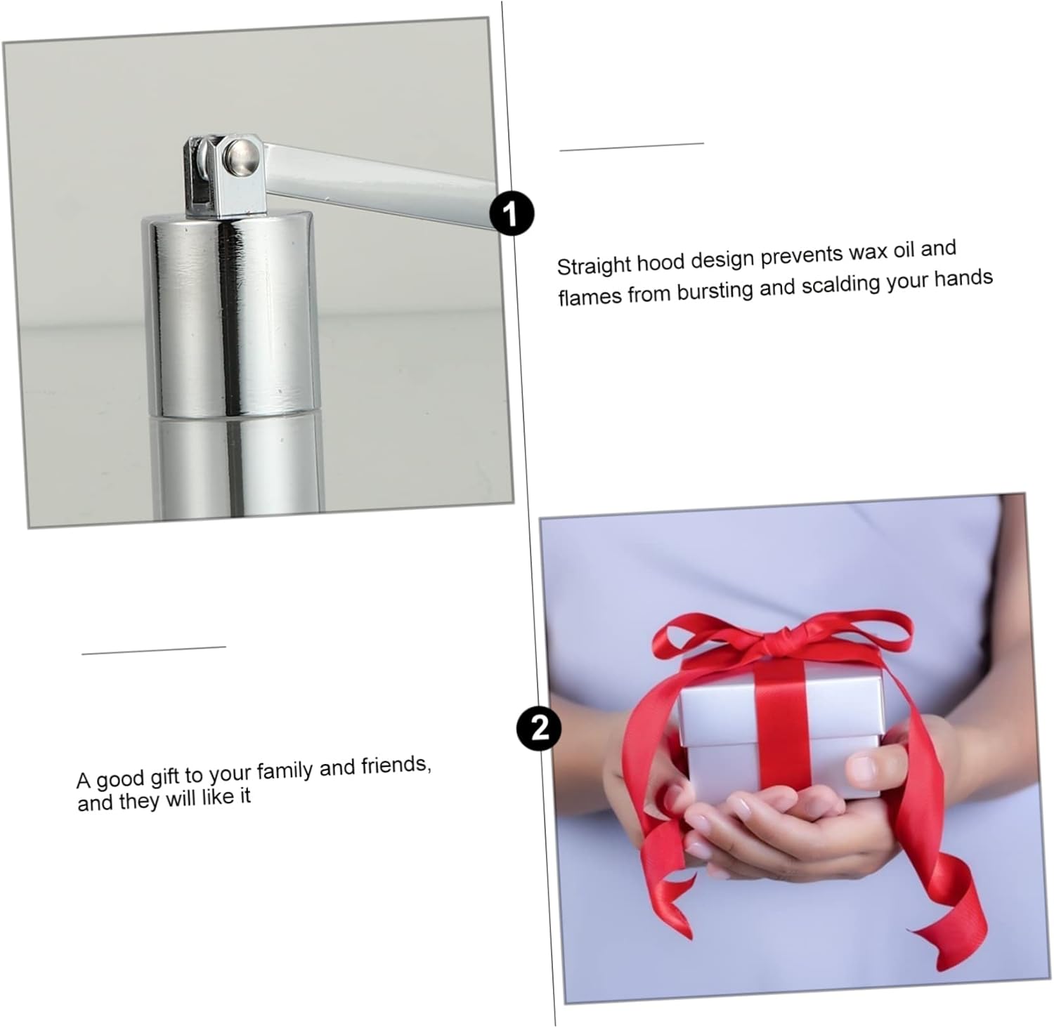 Stainless Steel Candle Snuffer for Safe Use and Preventing Wax Spills