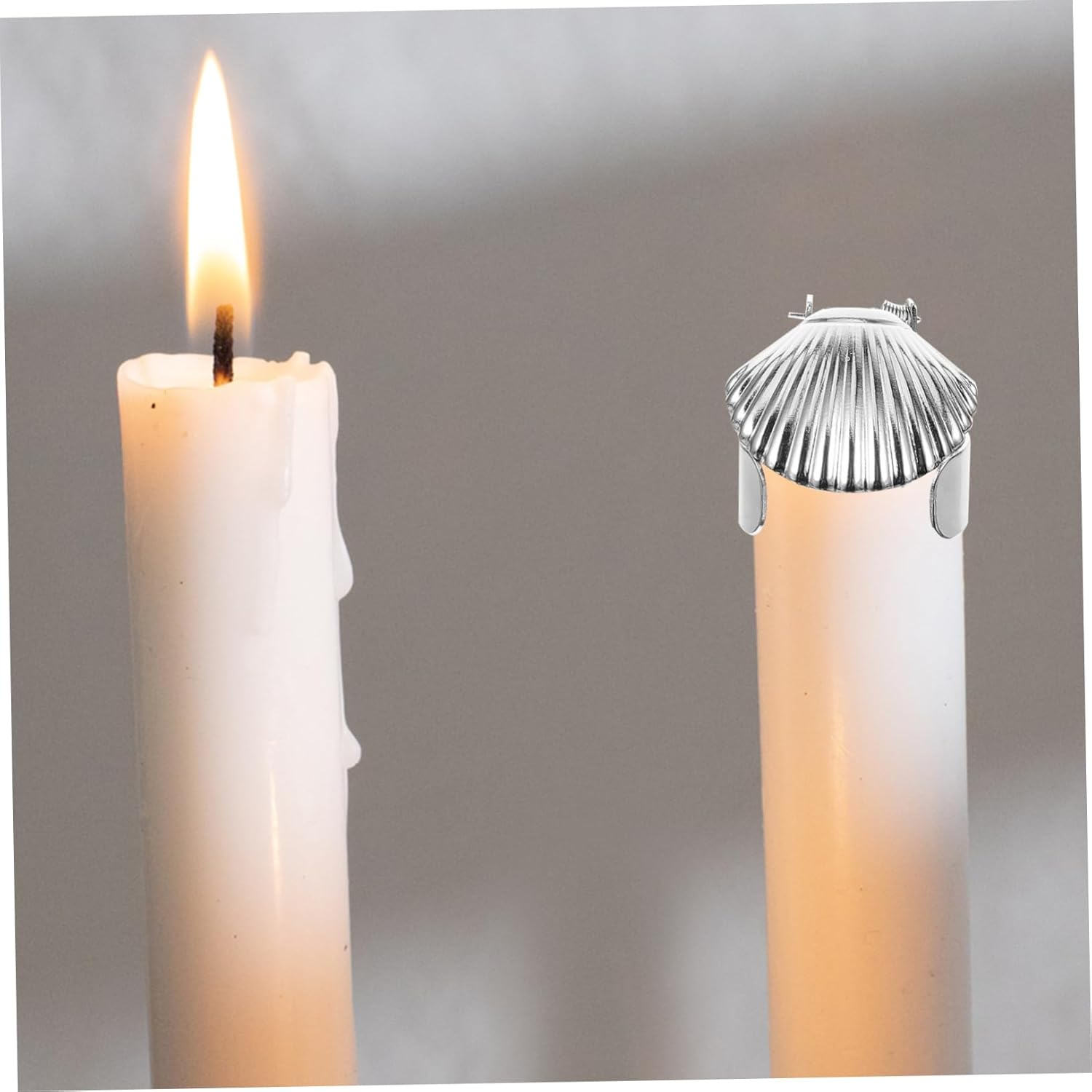 4pcs Candle Snuffer Set with Metal Shell Shape