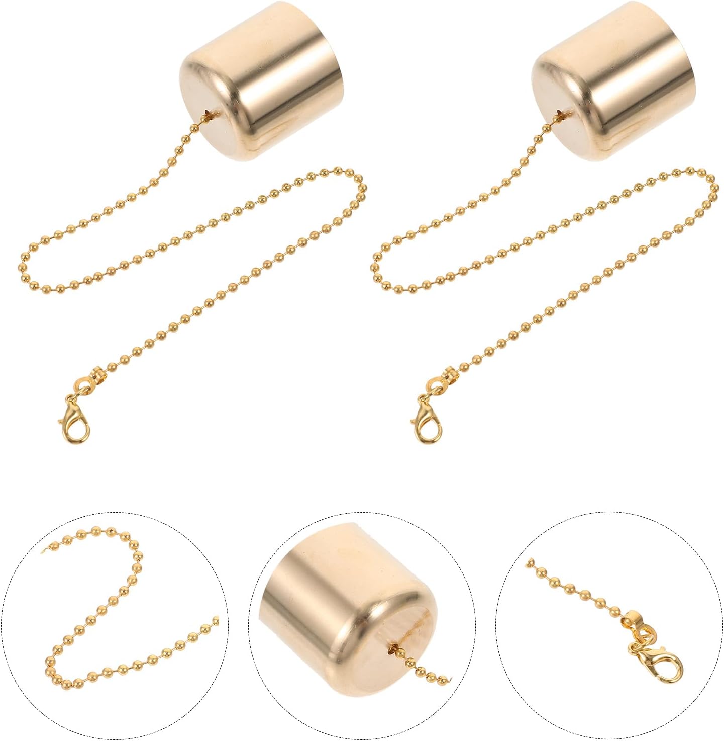Cabilock Brass Candle Snuffer Caps Set