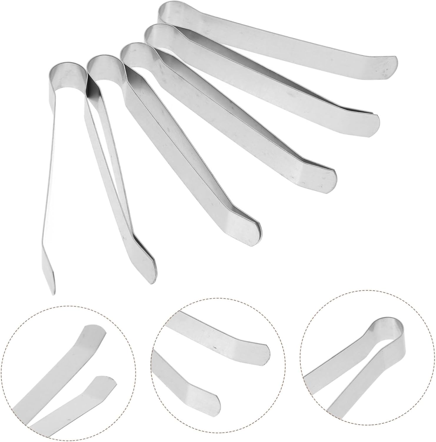 5Pcs Stainless Steel Candle Snuffer Clips for Safe Flame Extinguishing