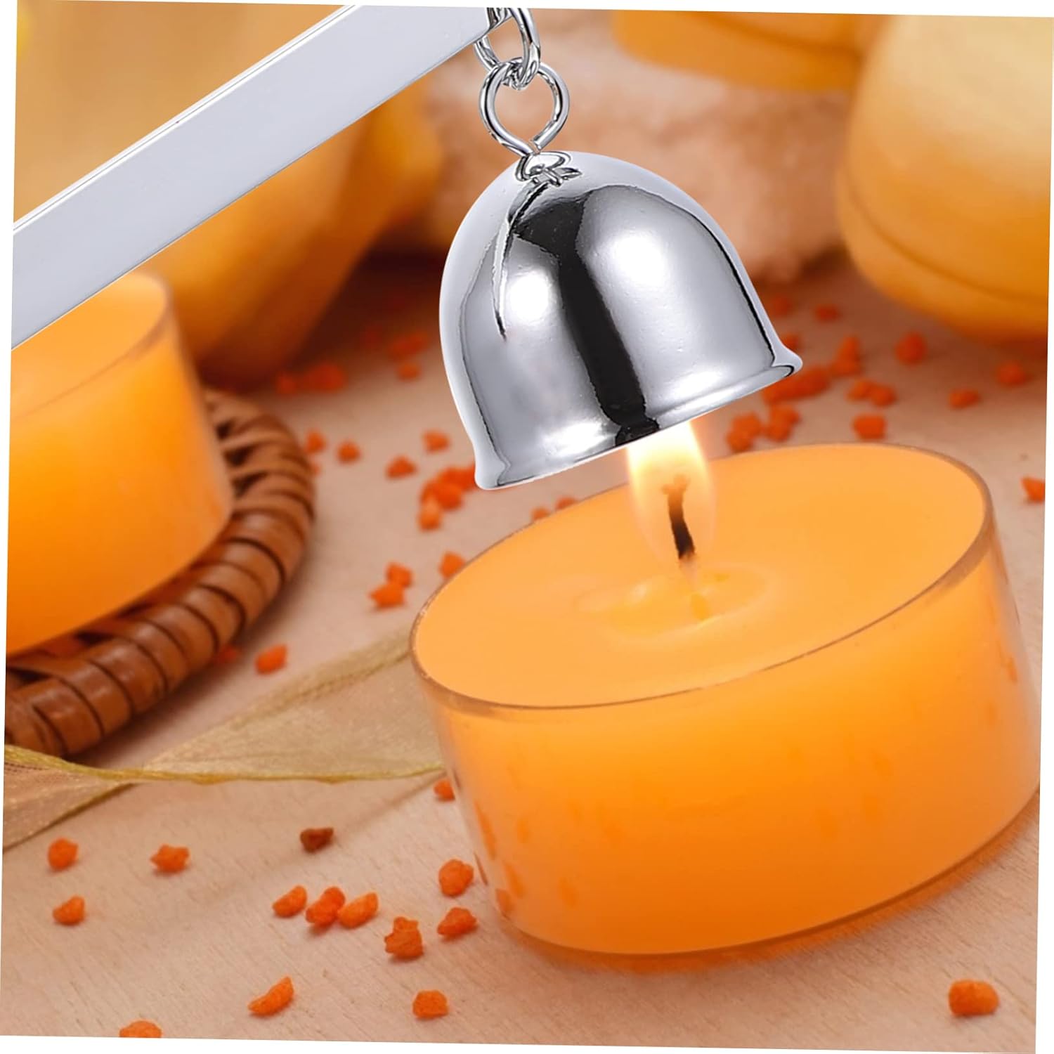 Bell Shape Candle Snuffer with Long Handle
