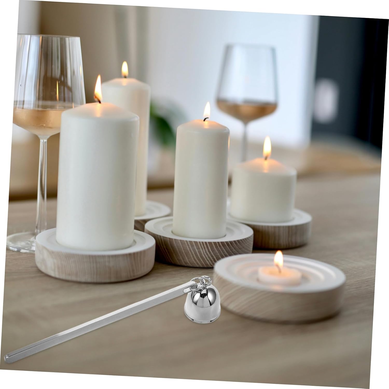 RORPOIR Stainless Steel Candle Snuffer with Handle