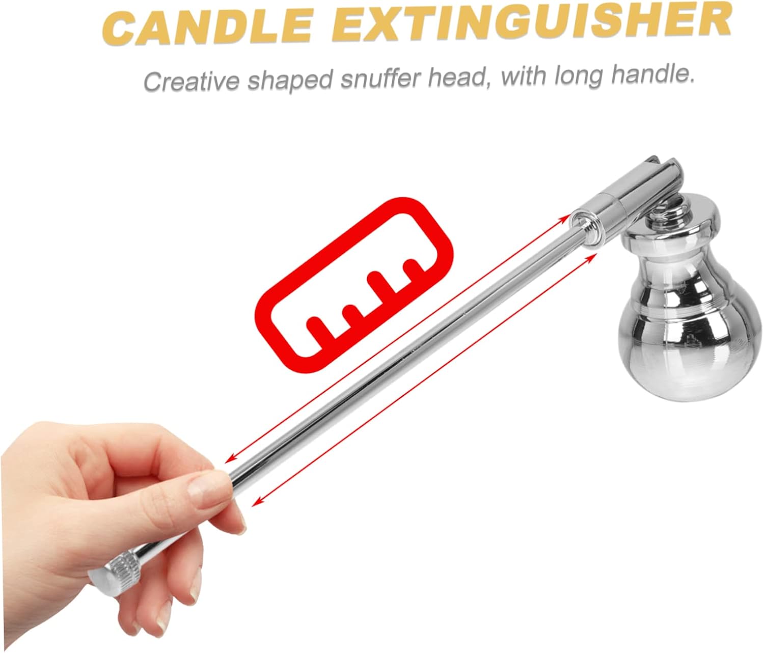 Automatic Candle Flame Snuffer with Long Handle