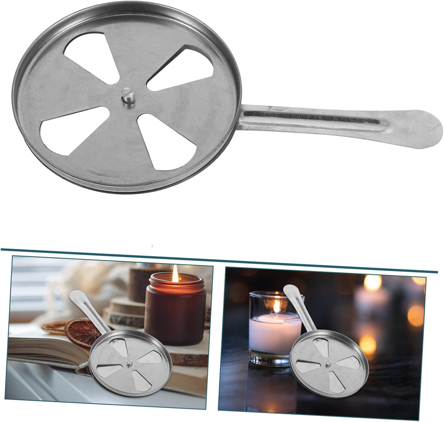 Adjustable Stainless Steel Candle Snuffer Cover for Aroma Lamps and Oil Lamps