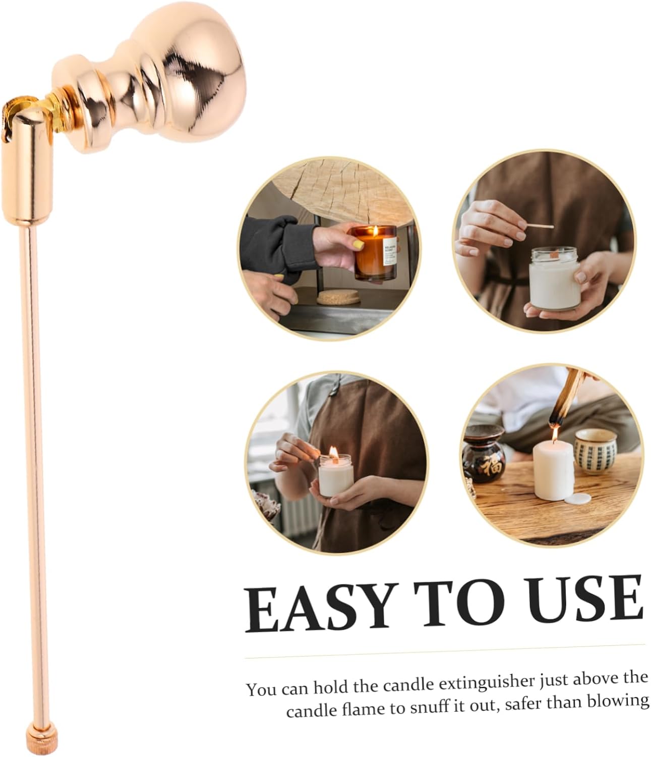 Iron Gourd Shape Candle Snuffer for Home Use