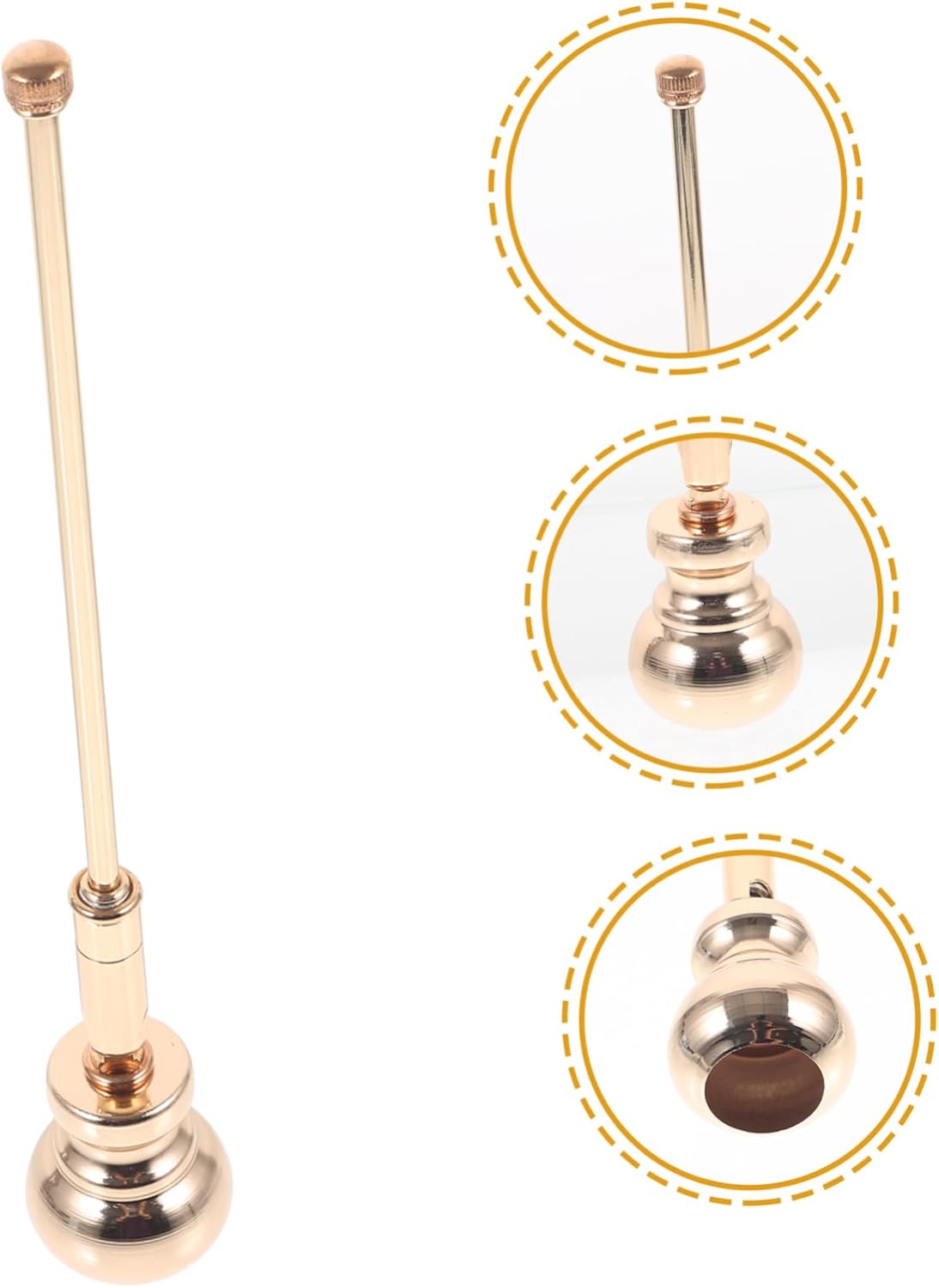 Iron Metal Candle Snuffer for Safe Wick Extinguishment