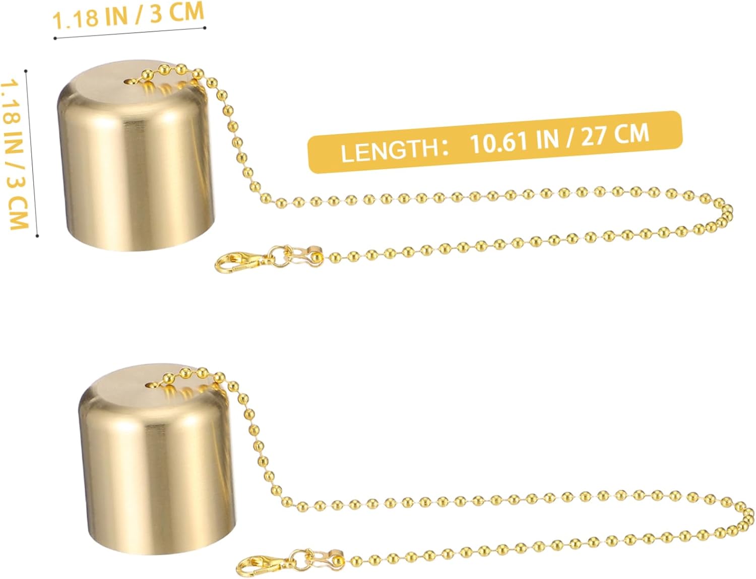 Zerodeko 2pcs Brass Candle Snuffer Reusable Fire Extinguisher