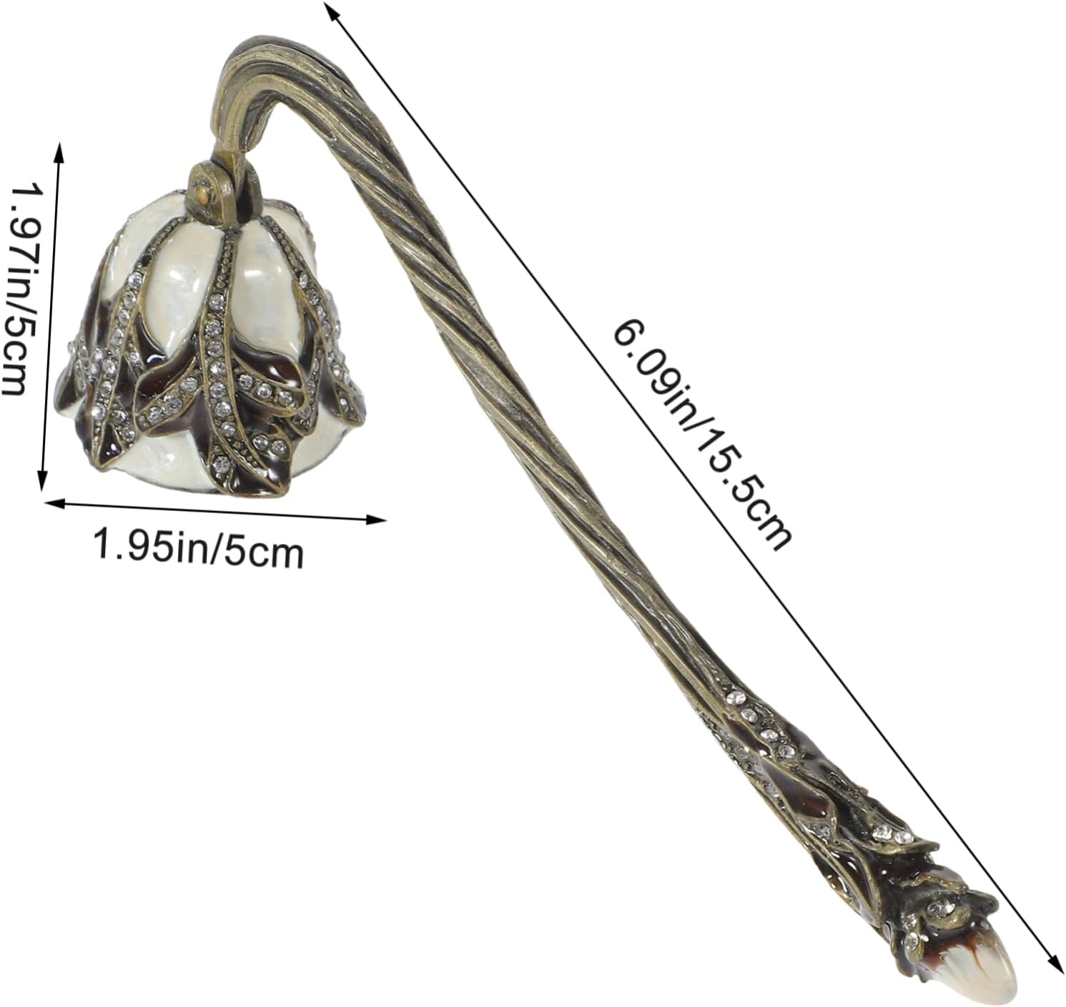 Stobaza Candle Snuffer with Rhinestone Design