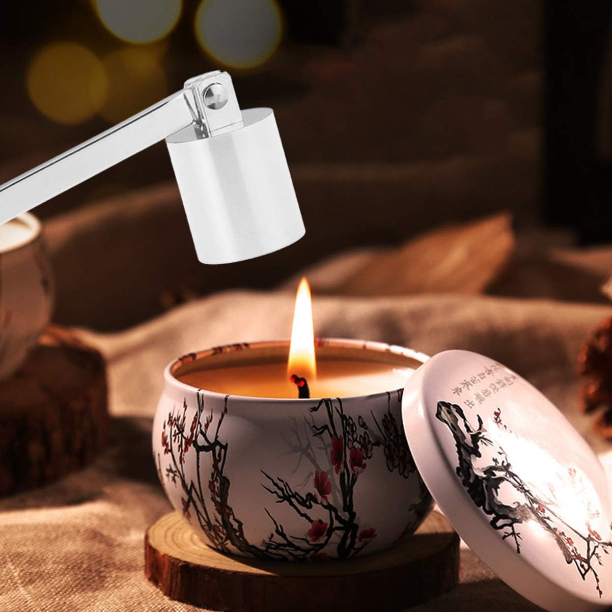 Happyyami Fire Extinguisher Candle Snuffer Wick Trimmer Dipper Essential Accessories