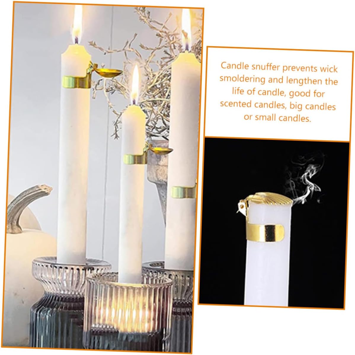 Happyyami 4pcs Scented Candle Flame Snuffer Tool