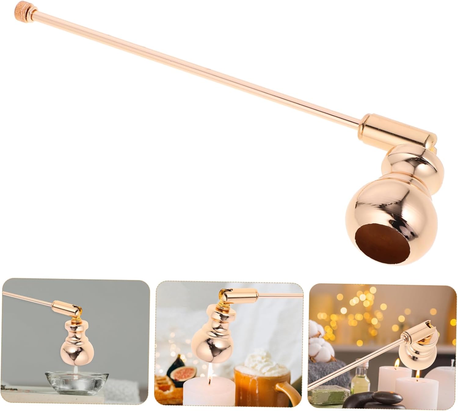 Elegant Candle Extinguisher Iron Handle for Aromatherapy Candles