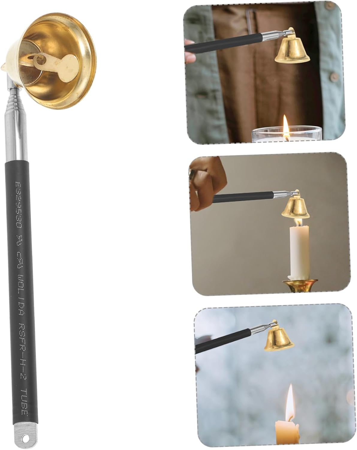 Retractable Candle Snuffer with Long Handle for Safe and Stylish Use