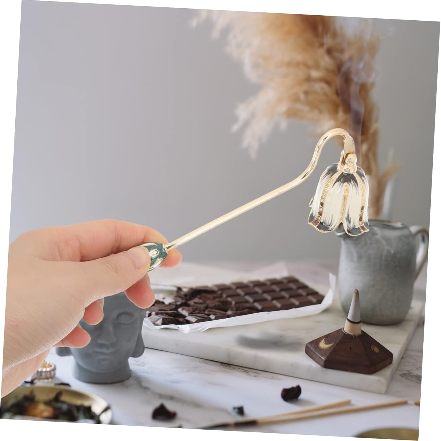 Long Handle Candle Wick Snuffer for Pillar Candles