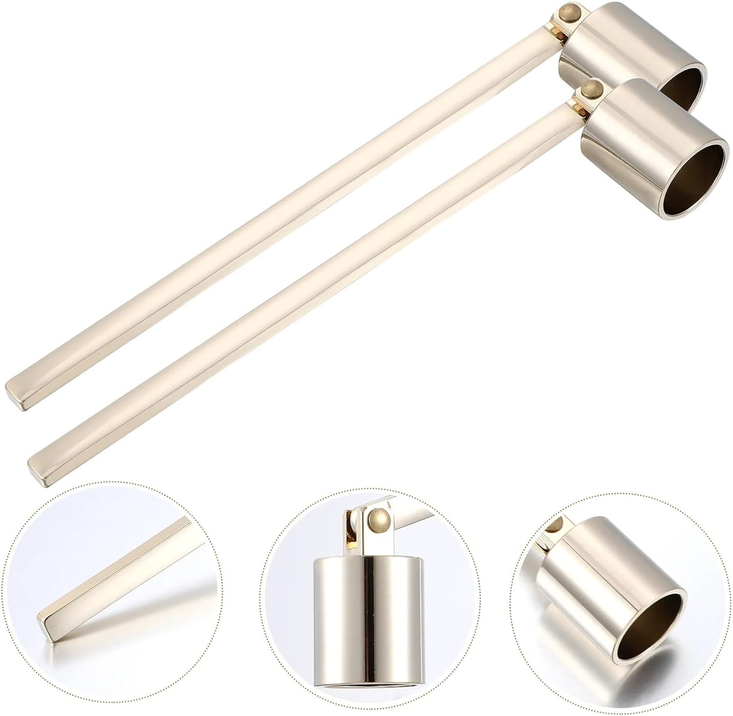 Candle Snuffer 2Pcs Portable Stainless Steel Extinguisher