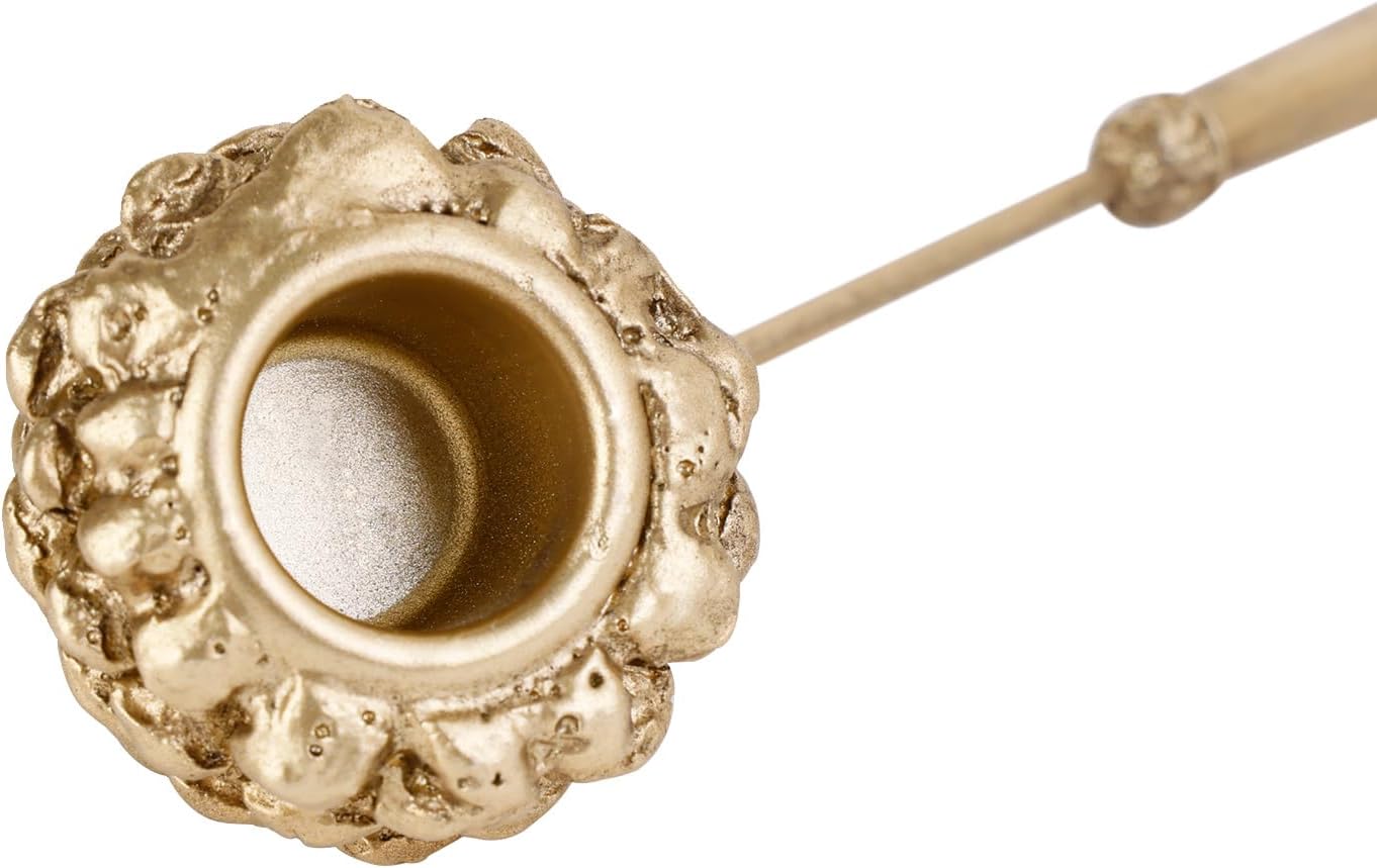 NIKKY HOME Gold Candle Snuffer with Handle