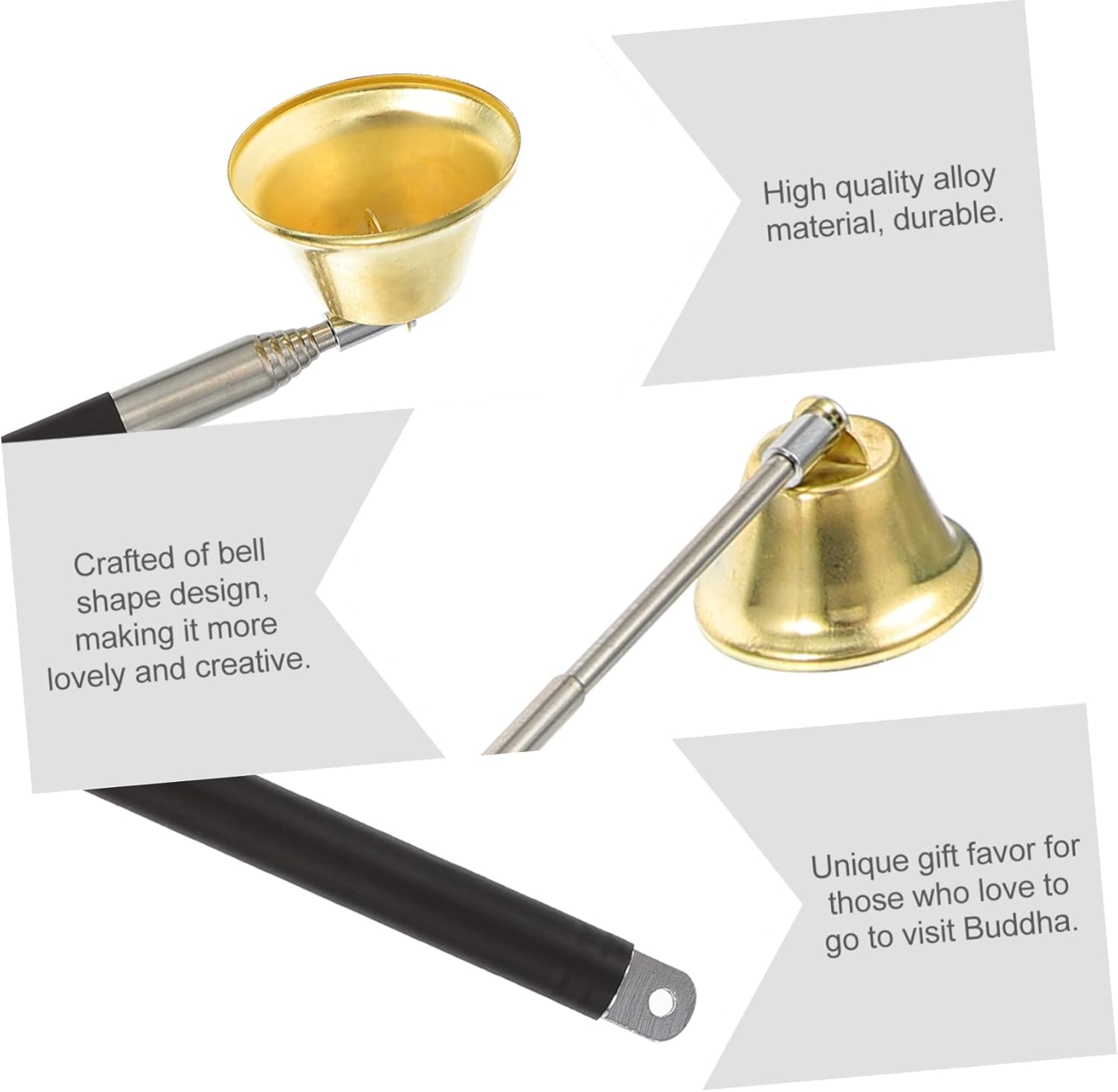 1pc Bell-Shaped Candle Snuffer Fire Extinguisher