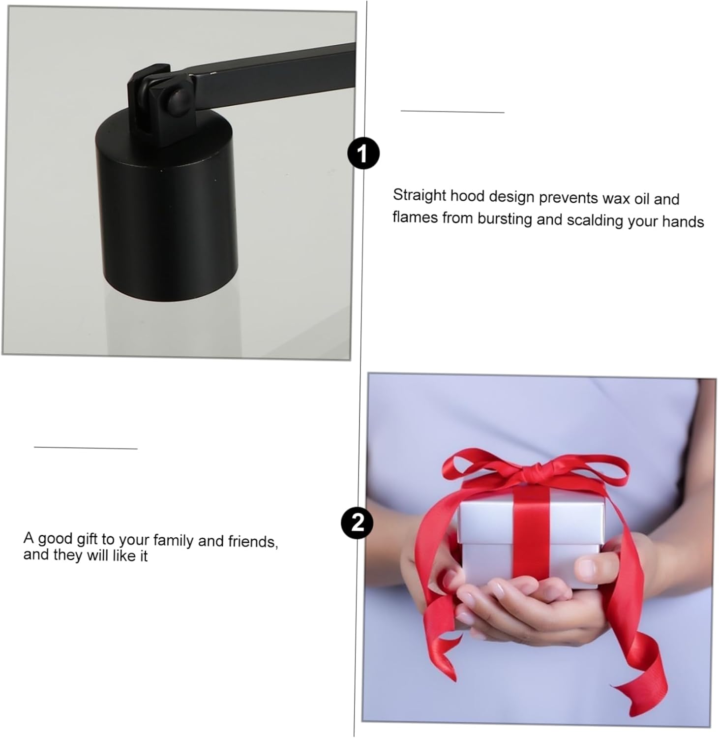 3pcs Candle Snuffer Set with Holders and Flame Extinguisher Tool